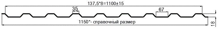 Фото: Профнастил оцинкованный МП20 х 1100 (ОЦ-01-БЦ-ОТ) в Фрязино