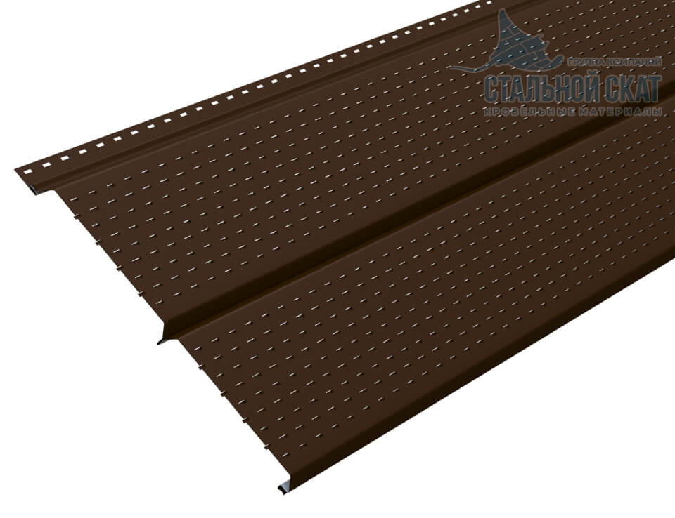 Софит перфор. Lбрус-XL-14х335 (VALORI-20-Brown-0.5) в Фрязино