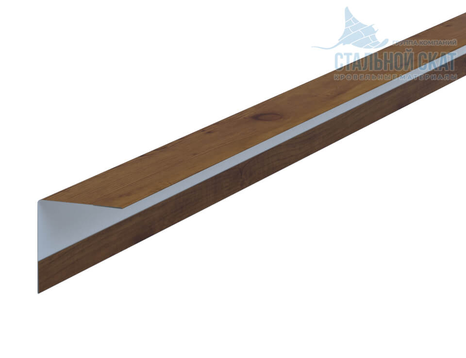 Фото: Планка угла наружного 30х30х3000 (ECOSTEEL_T-12-Дуб-0.45) в Фрязино