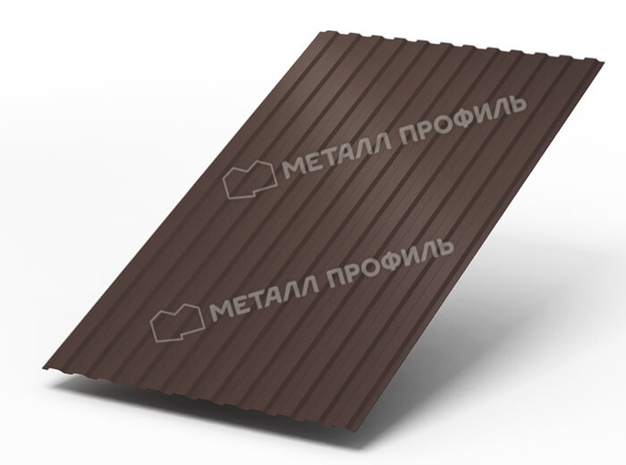 Профнастил МП10 х 1100 - A (ПЭ-01-8017Color-0.4±0.08мм) в Фрязино