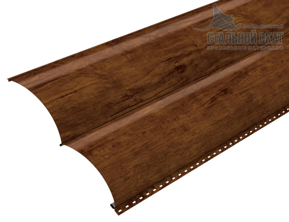 Сайдинг Woodstock-28х330 (ECOSTEEL-01-МореныйДуб-0.5)