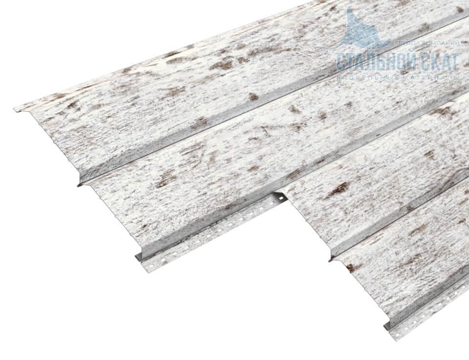 Софит Lбрус-15х240 (ECOSTEEL_MA-01-Беленый Дуб-0.5)