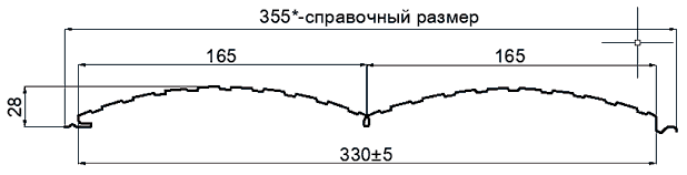 Сайдинг Woodstock-Т-28х330 (ECOSTEEL_MA-12-Античный Дуб-0.45)